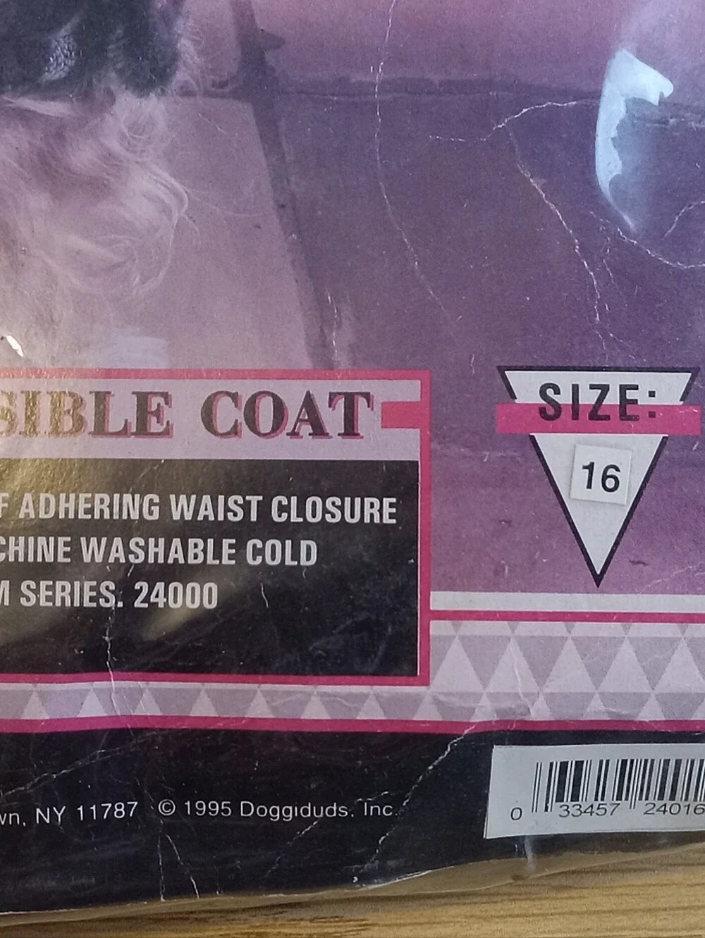 Doggiduds Peruvian Reversible Dog Coat - Purple/Maroon Size 16